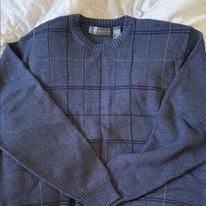 Oscar de la Renta Navy Crewneck Sweater